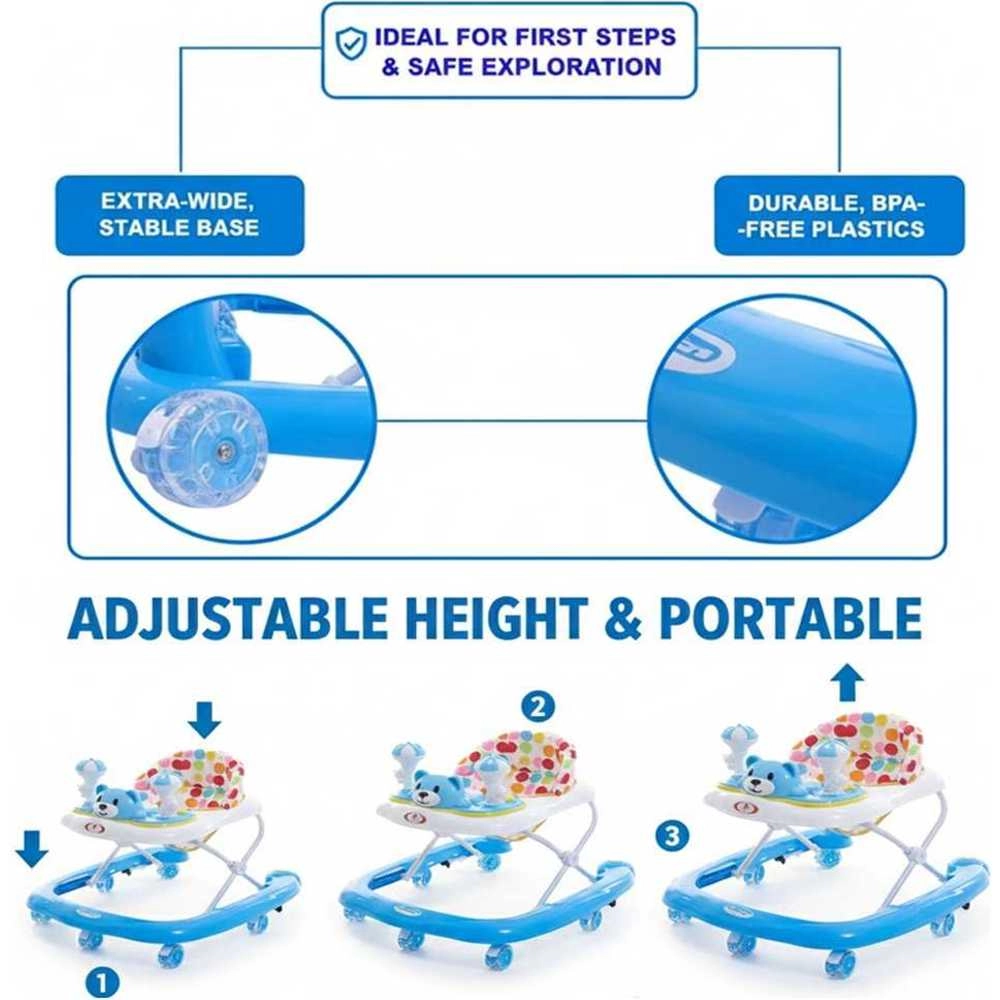 Baby Walker - With Wheels 3 Height Positions