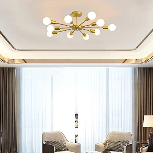 Modern Sputnik Chandeliers - Dimmable