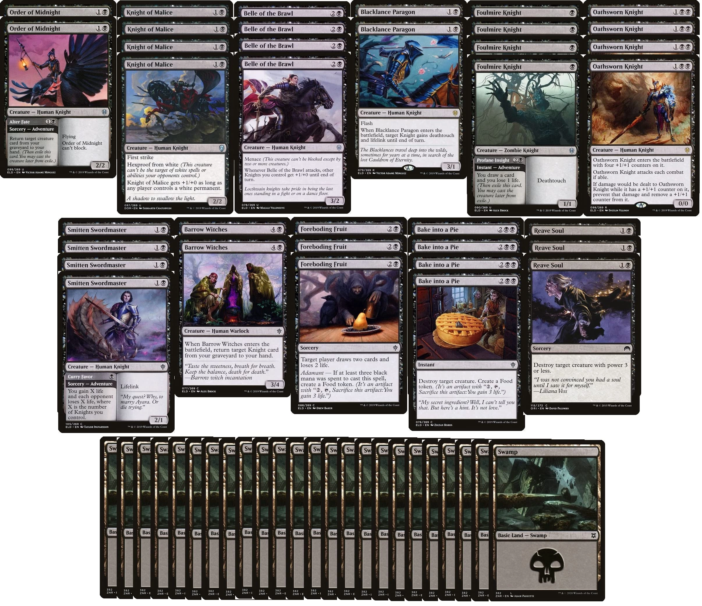 MTG Decks & More Black Creature Deck - 60-card
