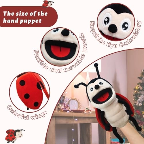 Hand Puppet - 13" Ladybug