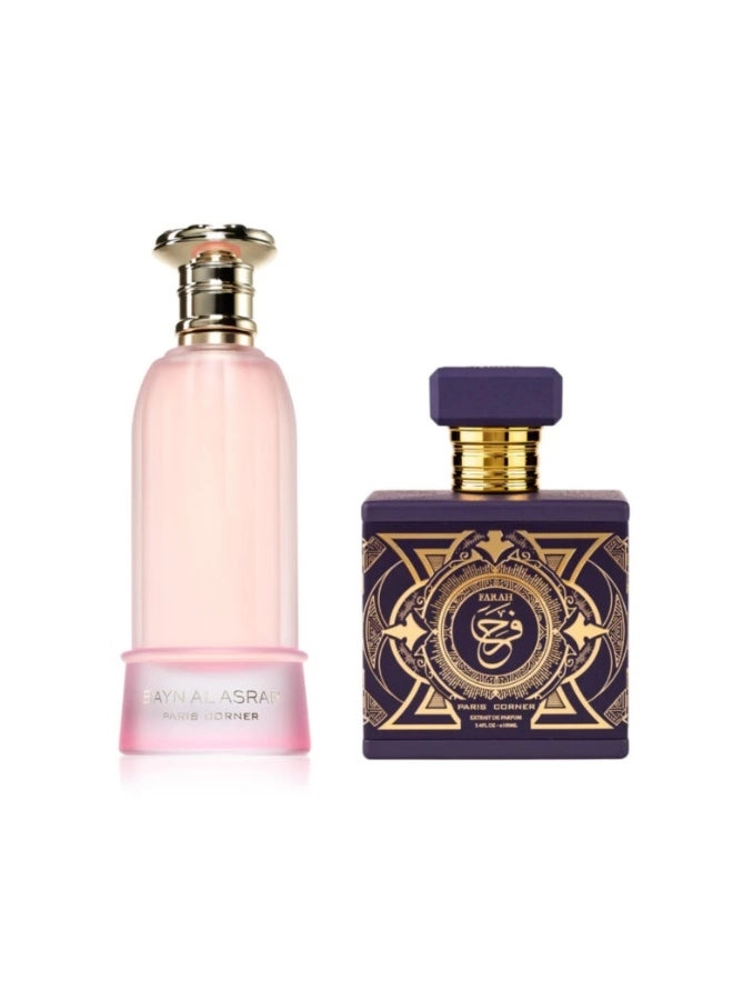 PARIS CORNER BAYN AL ASRAR Eau de Parfum - 80ml + FARAH Eau de Parfum - 100ml