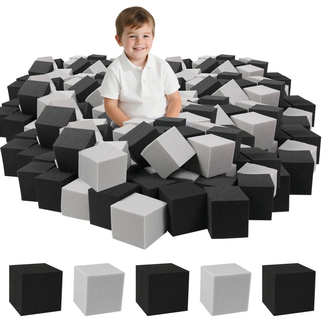 Foam Cubes - 36 months - 6 years 24 pieces