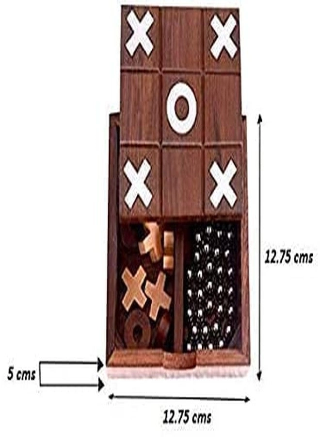 Noughts and Crosses (Zeero Kata) - Wooden 2-in-1 Pure Rosewood