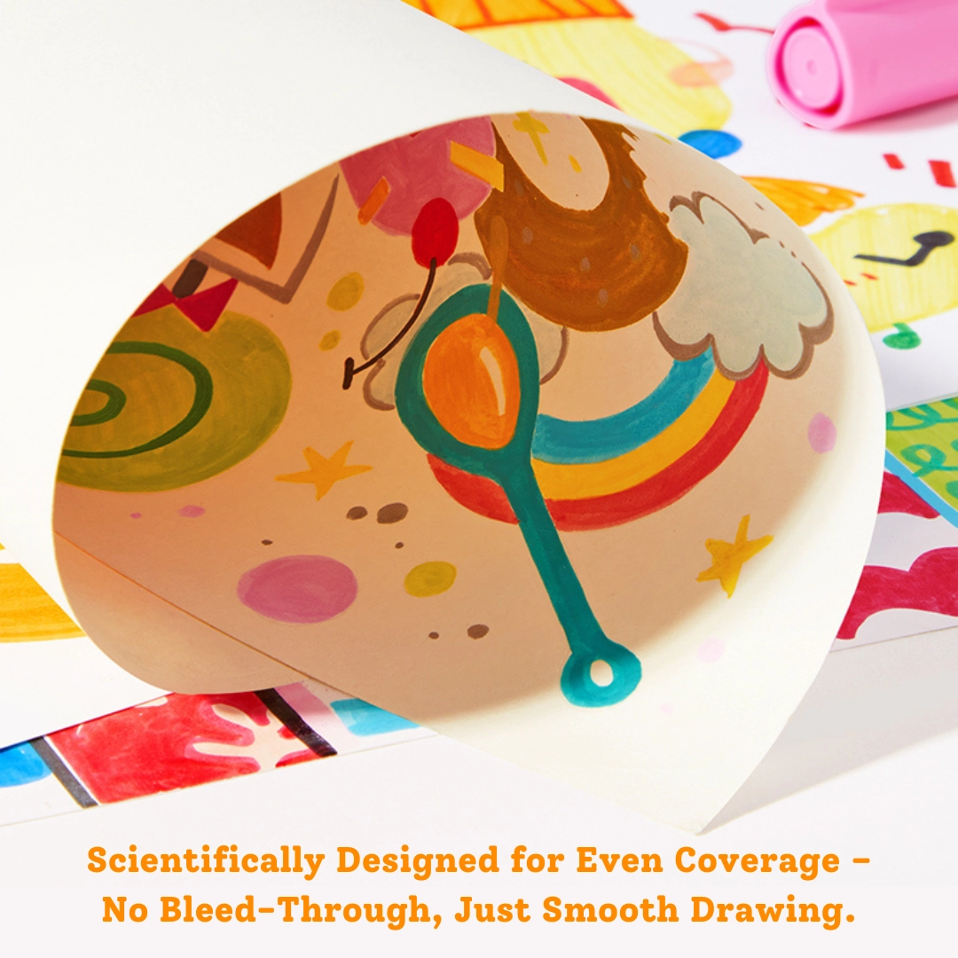 Fine Tip Washable Markers - Multi Colour Large cone tip