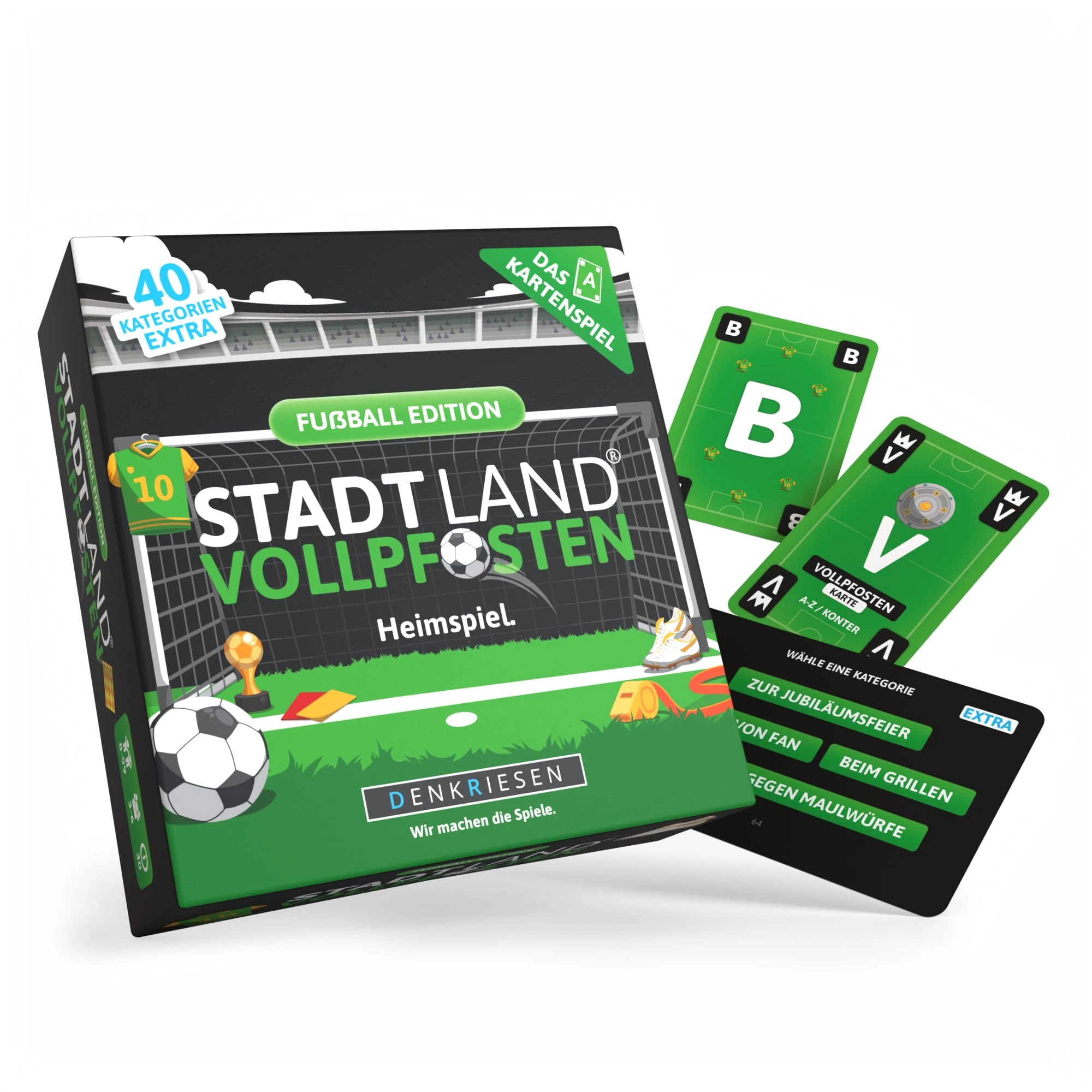 Denkriesen Stadt Land Vollpfosten: Football Edition - Card Game (German)