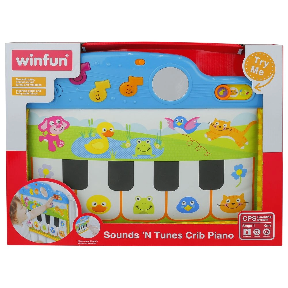 Sounds 'N Tunes Crib Piano - Suitable for 0 month and above