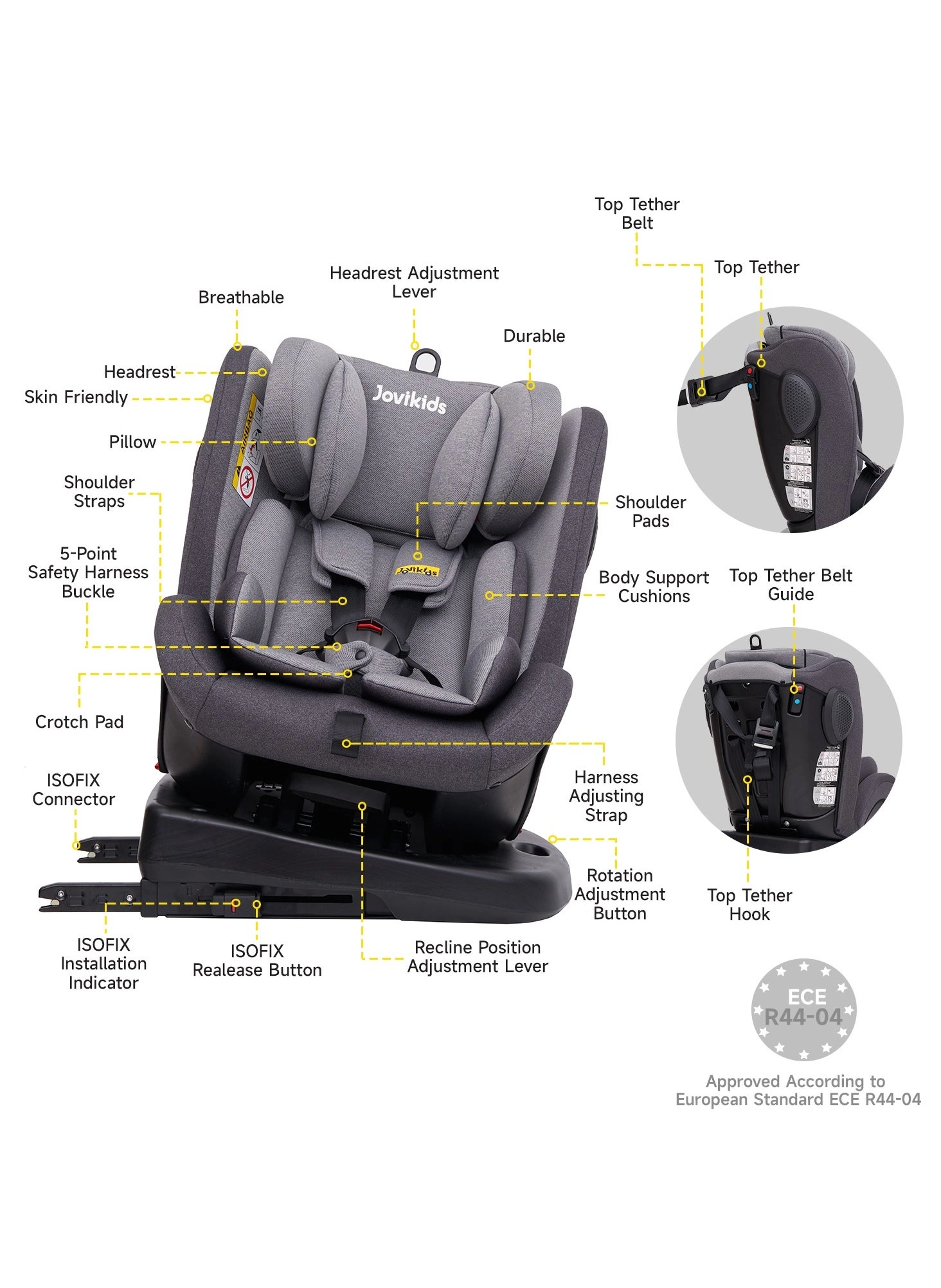Rotating Ranger TT - Group 0+/1/2/3 (0-36Kg) ISOFIX