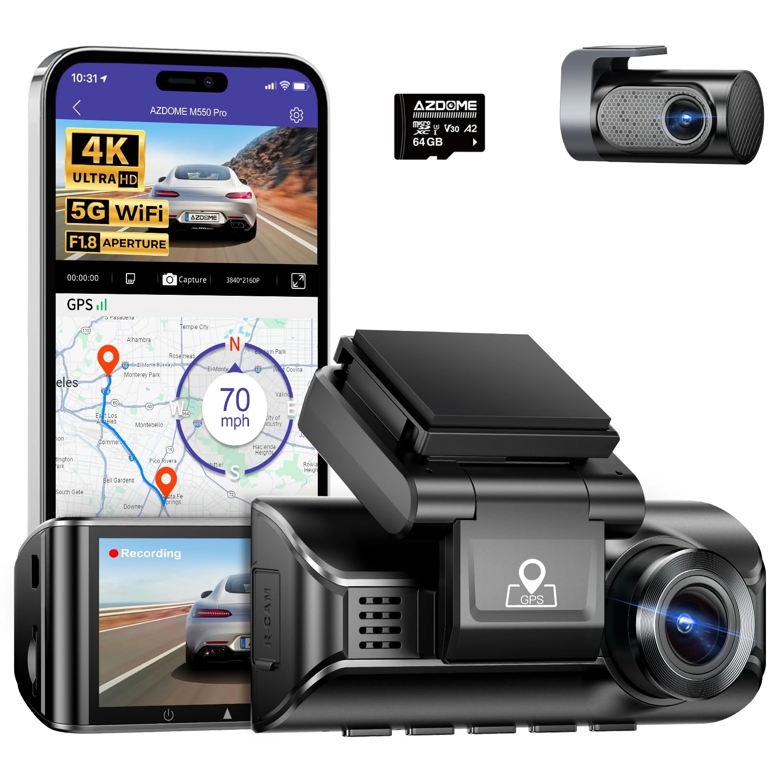 AZDOME M550 Pro 3840 X 2160