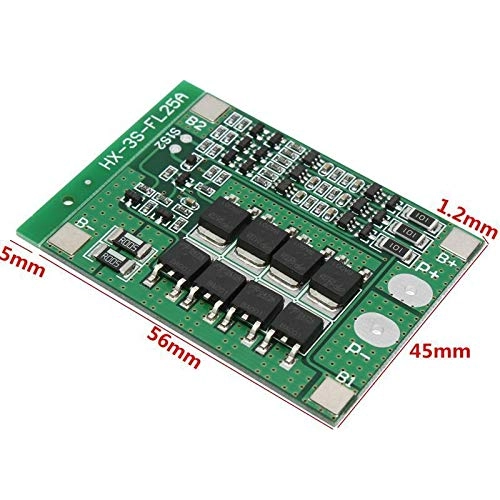 HX-3S-FL25A-A - 5pcs 3S 25A Li-ion 18650 BMS PCM Battery Protection Board