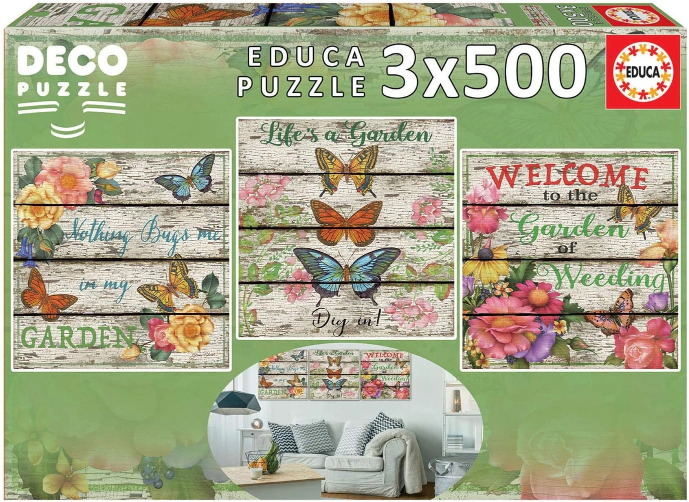 Educa Country Life Puzzle (17965) - 3-in-1 1500 pcs