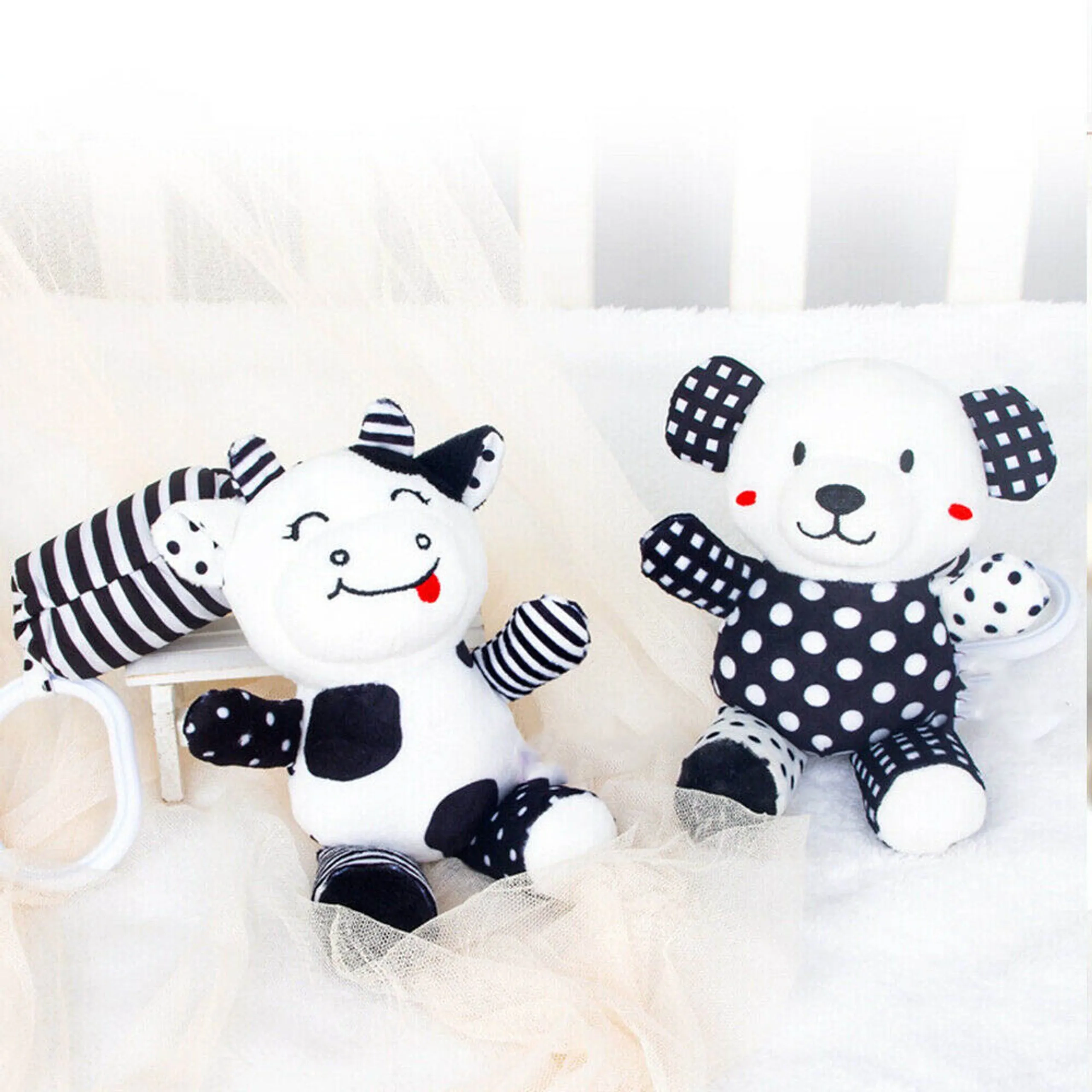 Baby Stroller Plush Hanging Mobile Rattle Toy - Suitable for 3 months and above