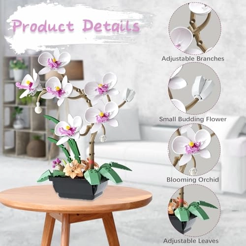 Orchid Flower Building Set - 581pcs Occasion