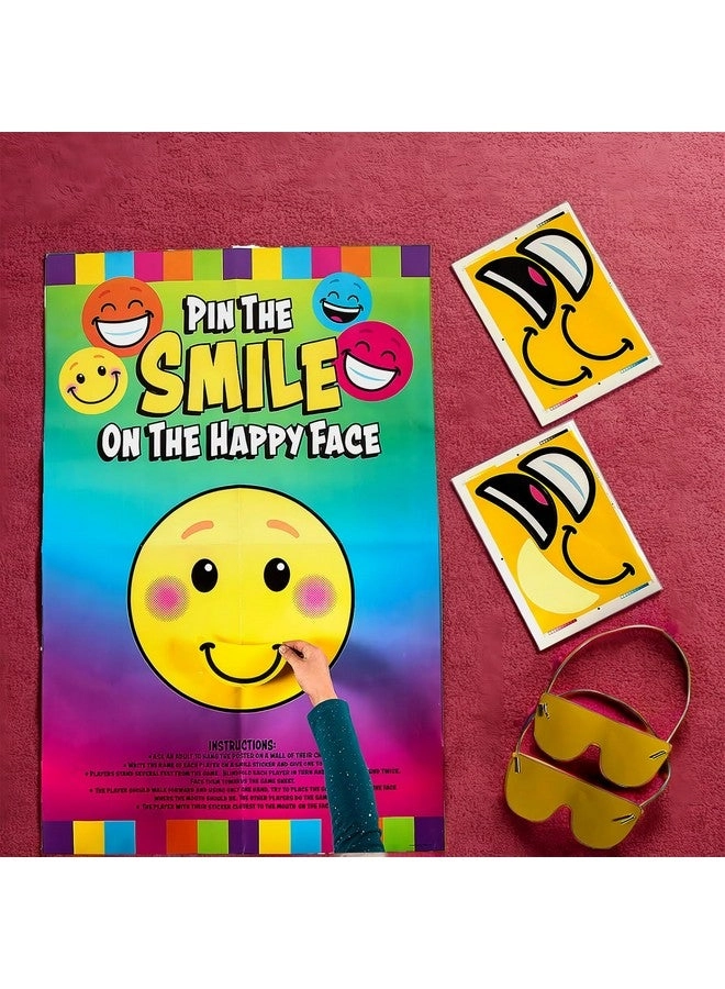 Pin the Smile on the Happy Face Game - English