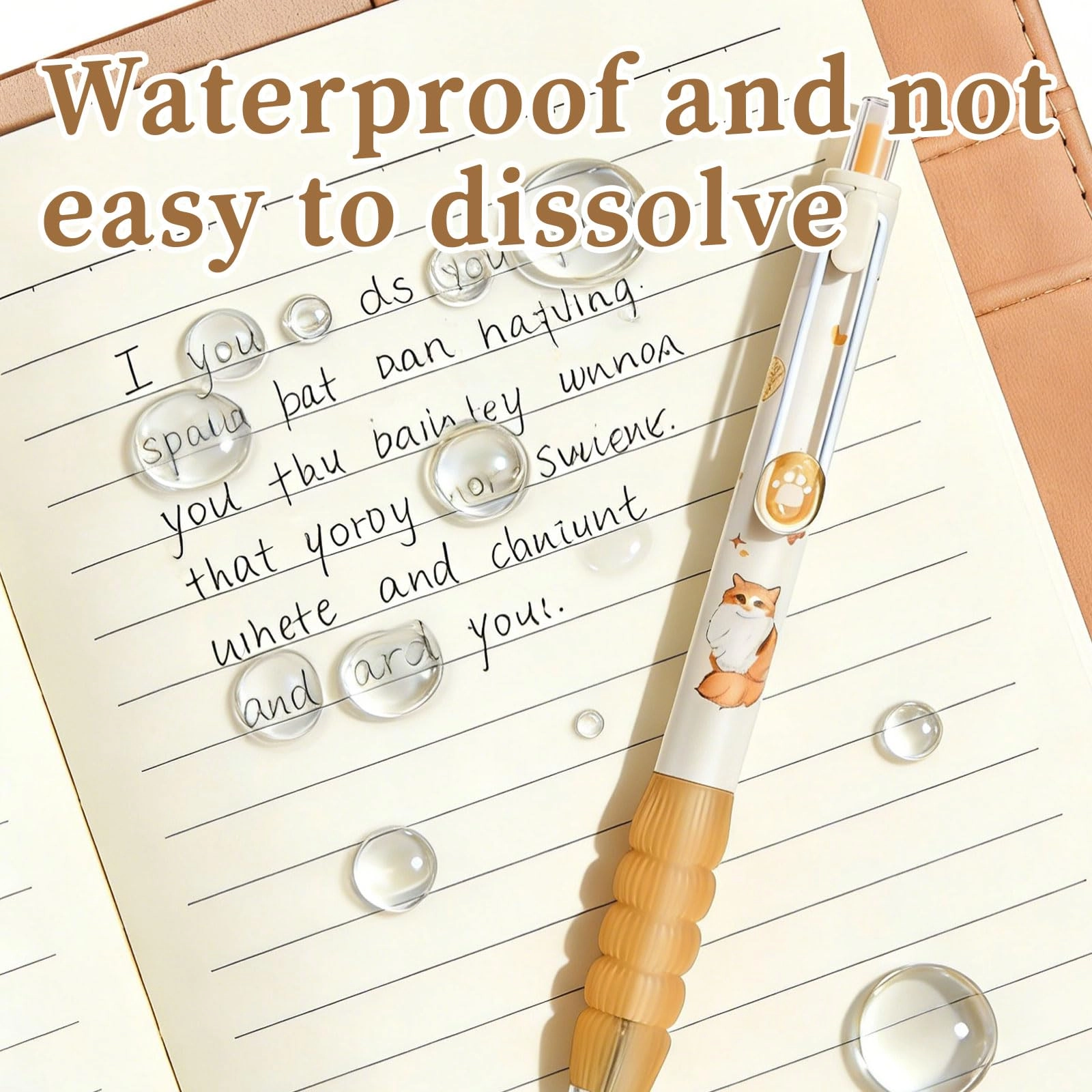 Retractable Gel Pens - 4 Pcs 0.5mm