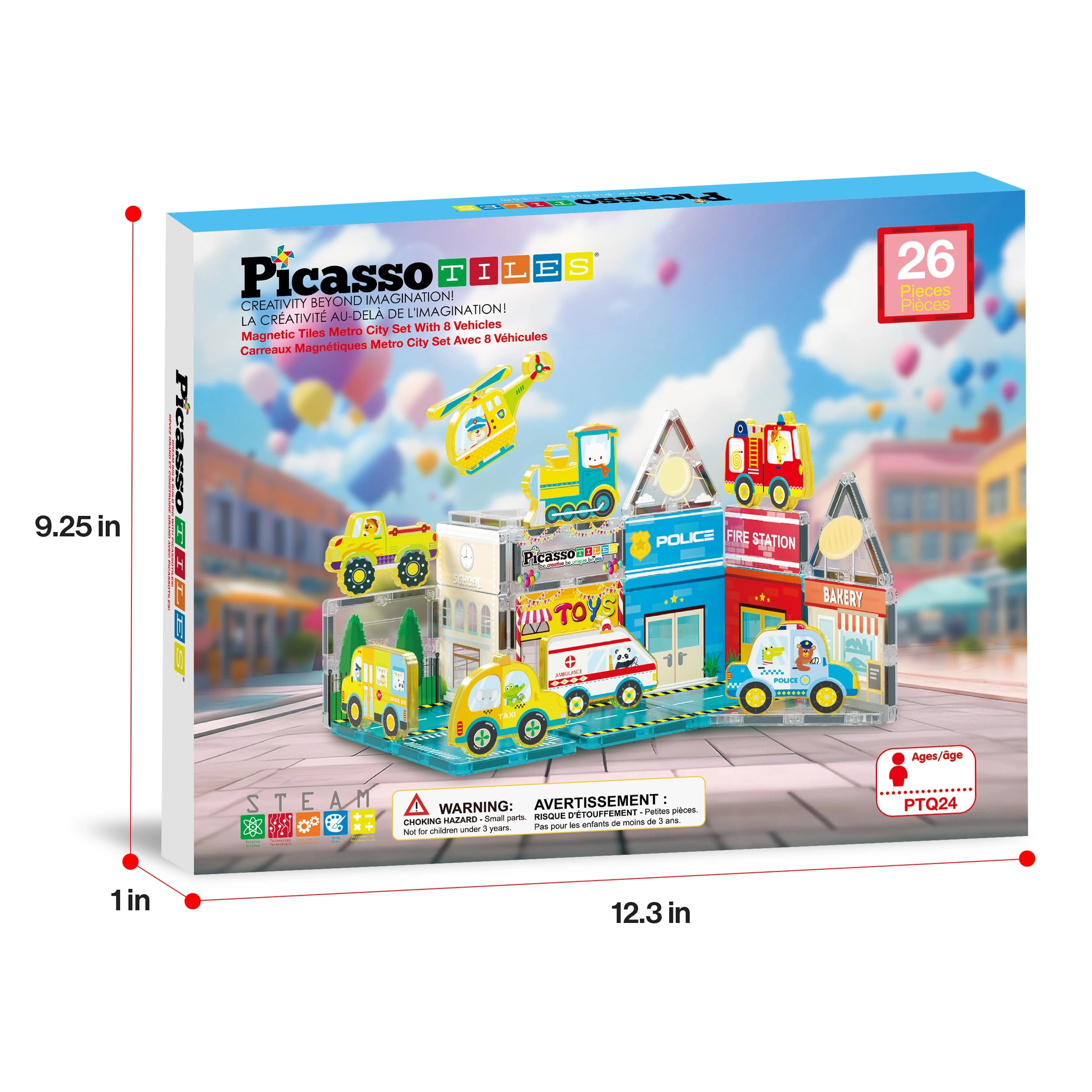 Magnet Tile Building Blocks - Metro City 26 pcs