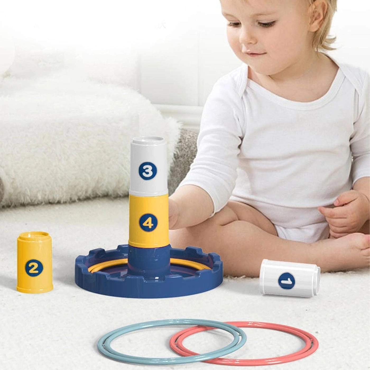 Stacking Cups Cartoon Duck - 4 pieces