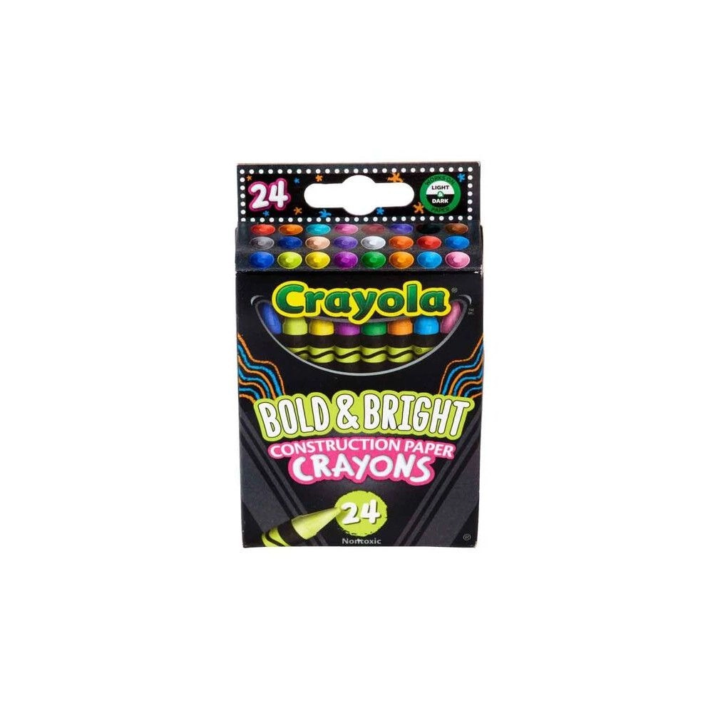 Bold & Bright Construction Paper Crayons - 24