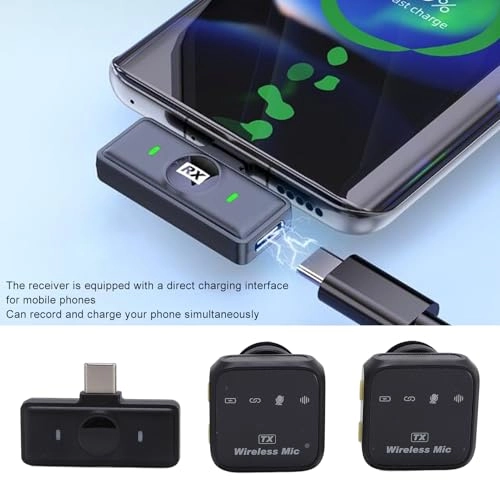 Cryfoktbvpexy0675 Wireless Microphone - Noise Cancelling 6-hour Battery