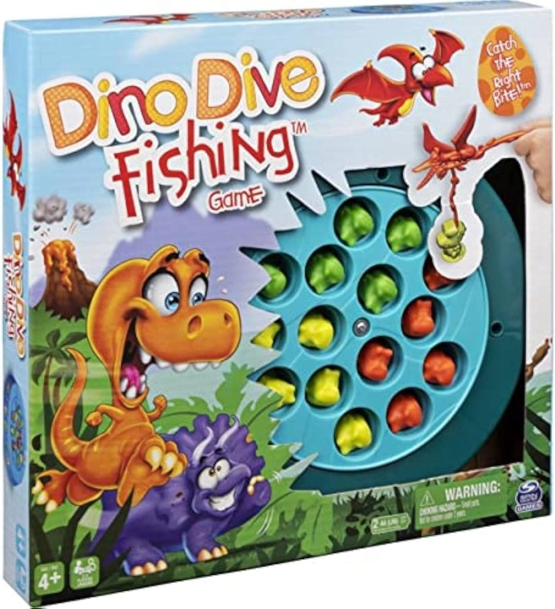 Jawda Dino Dive Fishing Board Game - 4 +