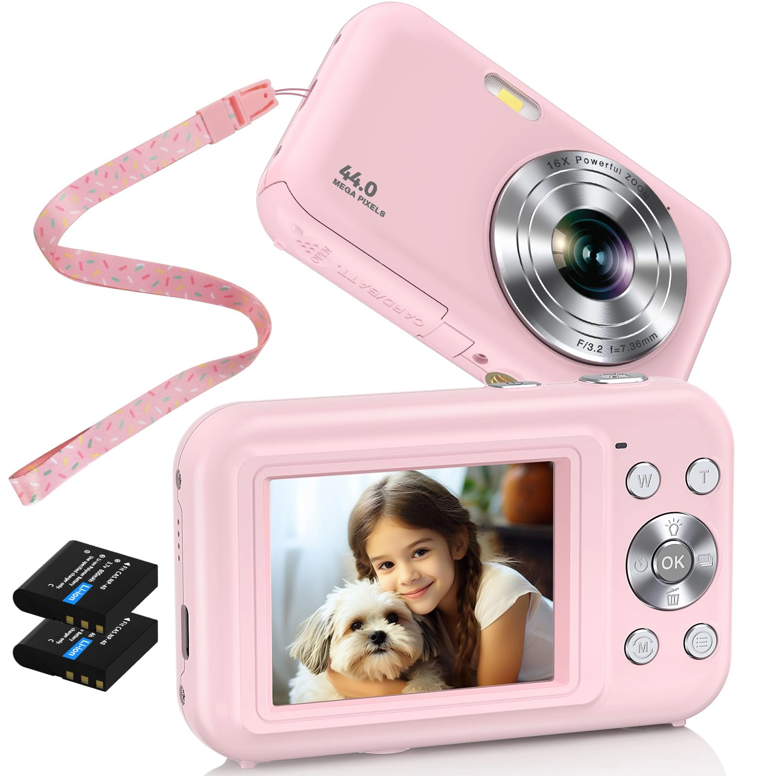 Lecran Mini Vintage Vlogging Camera