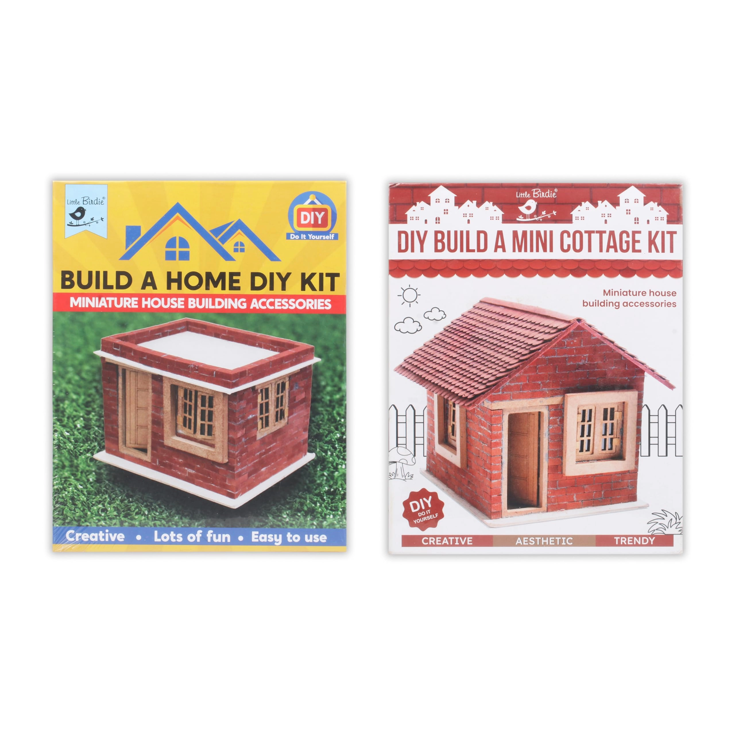 Little Birdie DIY Build A Mini Cottage Kit + DIY Build A Home Kit - 24 months and up