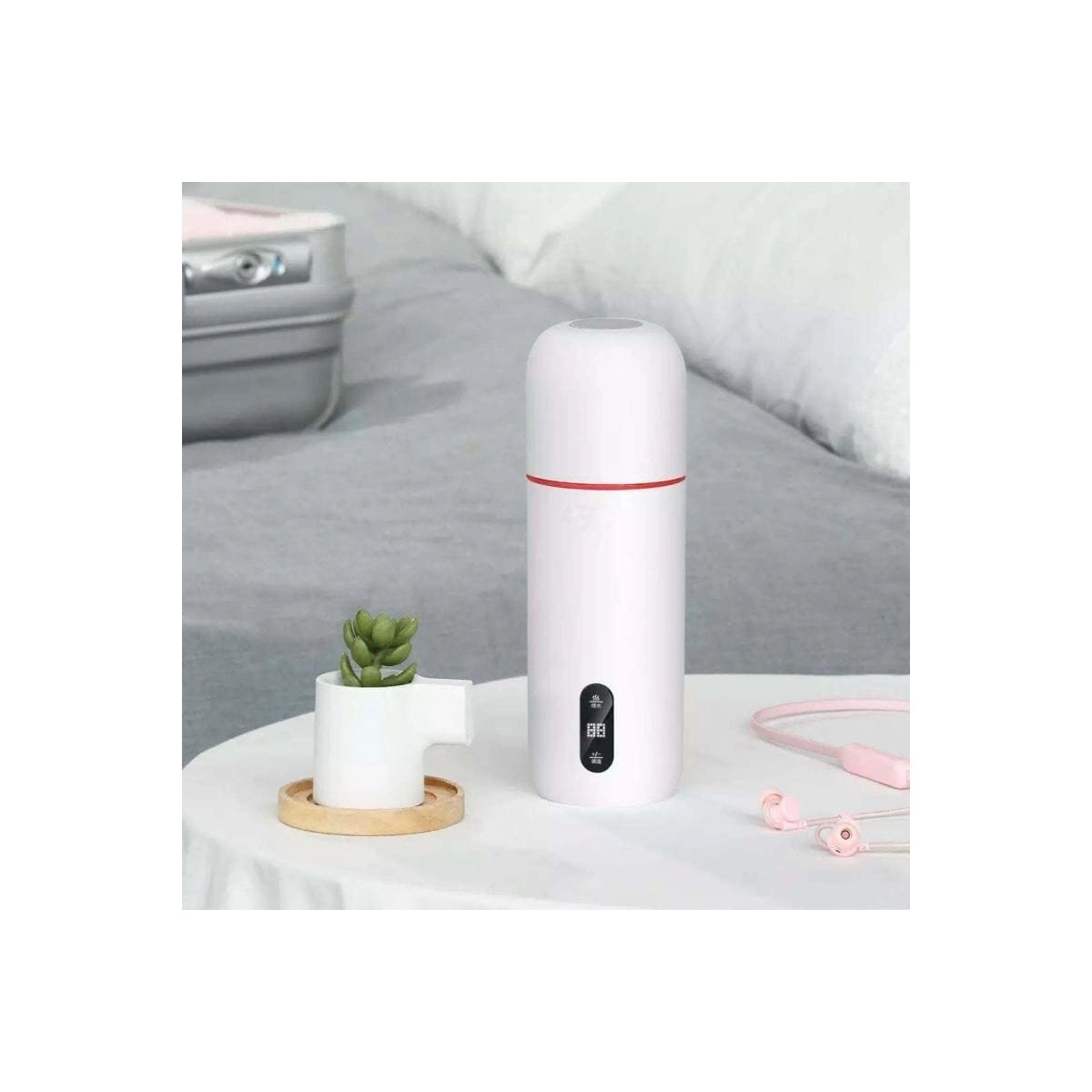 Smart Digital Thermos Flask - LED Display White