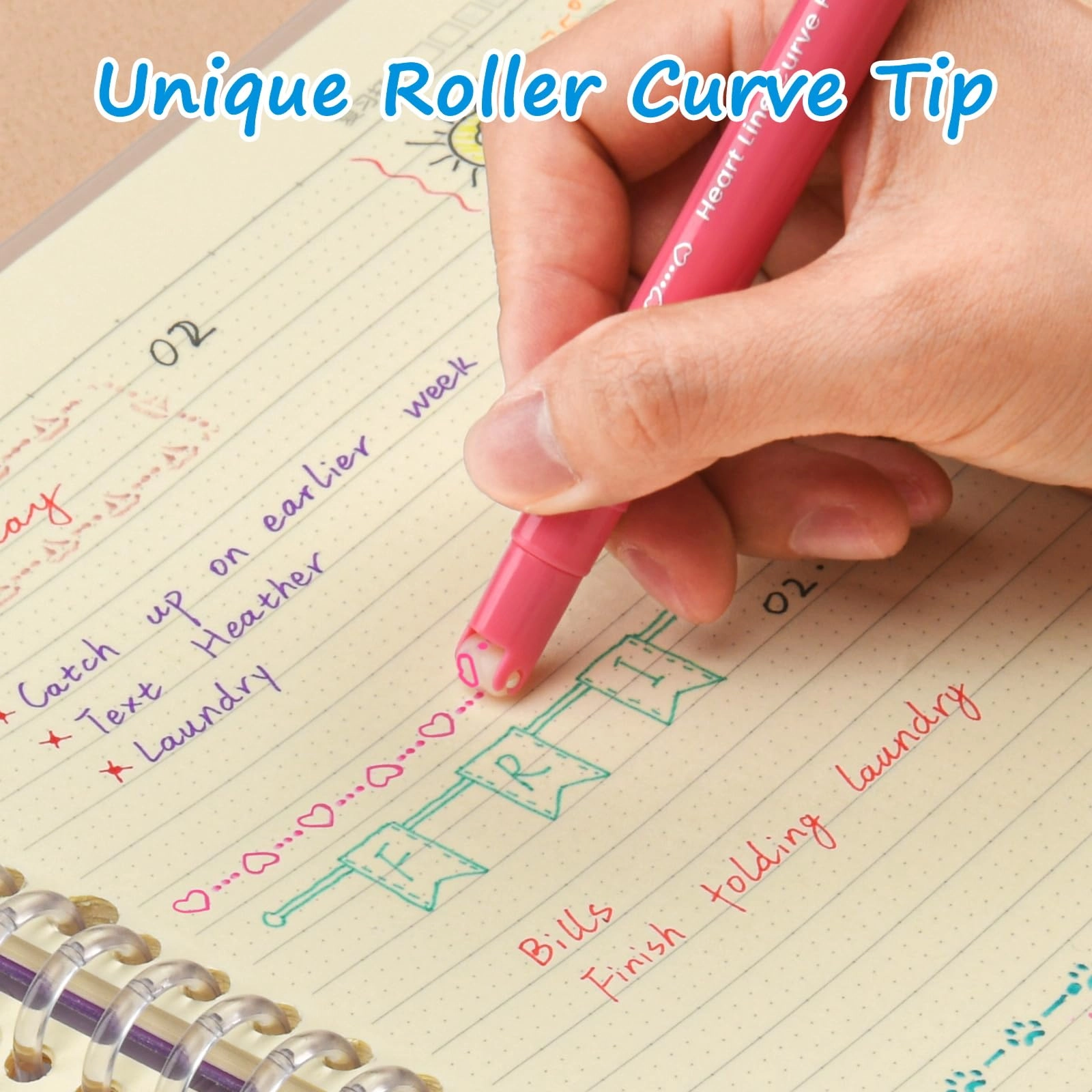 Curve Highlighter Pen Set - 18.0 Count Multicolor 0.4 millimeters