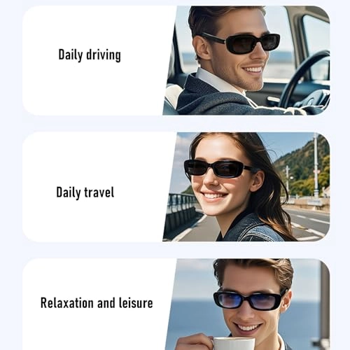 Smart Glasses - HD Blue Light Blocking 5.3 Wireless Touch Control