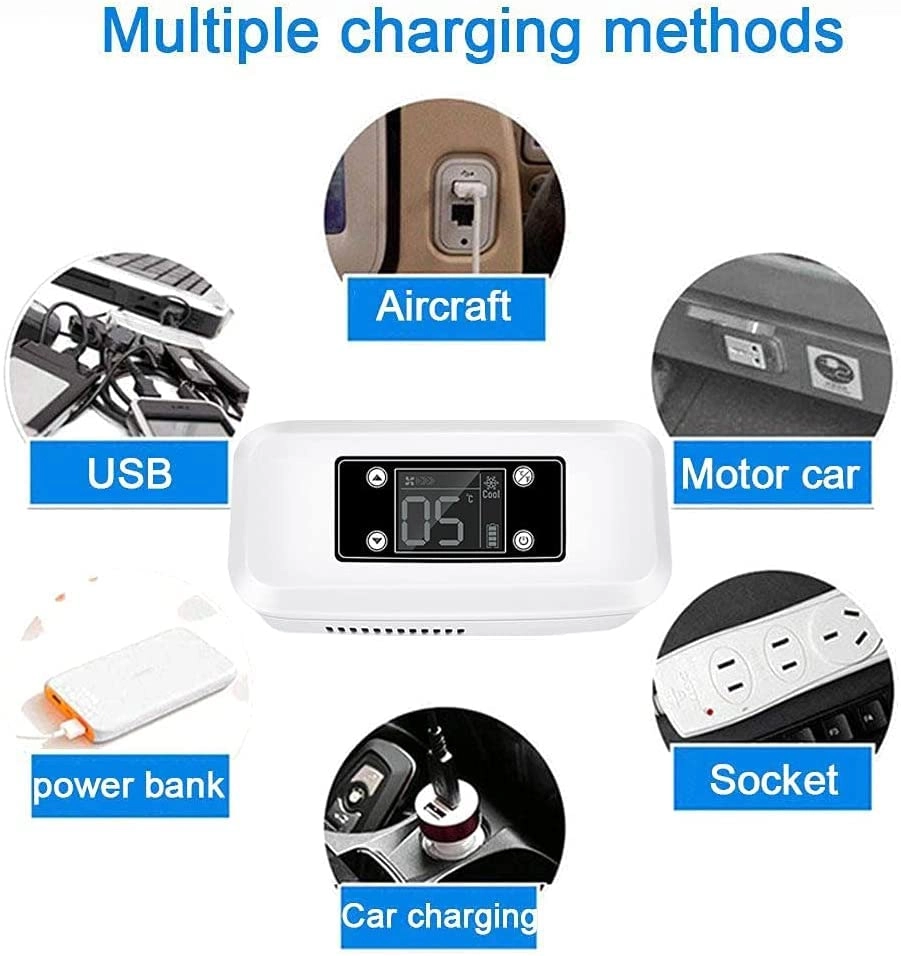 Insulin Cooler - Portable 2-8 Degrees 10200mAH
