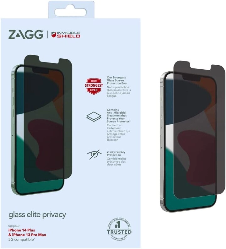 ZAGG Privacy Tempered Glass Screen Protector for iPhone 13 Pro Max