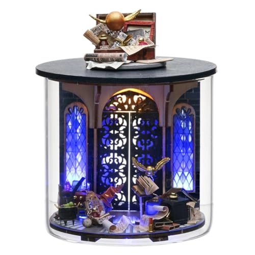 3D Wooden Puzzle Bookshelf Insert - Library of Books 1:24