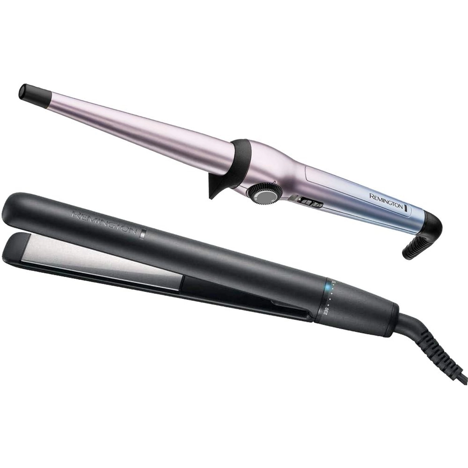 Remington RES3700 - Hair Straightener + RECI5408 - Curling Wand
