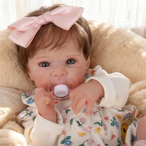 WOOROY Reborn Baby Doll - 18 Inch Weighted Cloth Body Girl Ages 3+