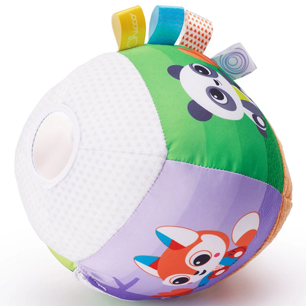Panda & Chameleon Rattle Ball - Suitable for 3 to 18 months variety of high-quality fabrics