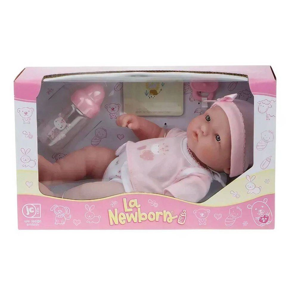 La Newborn Baby Doll Gift Set - 12" Pink Ages 2+