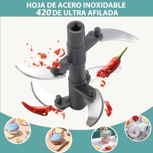 Food Chopper - 900 ml 5 Steel Blades