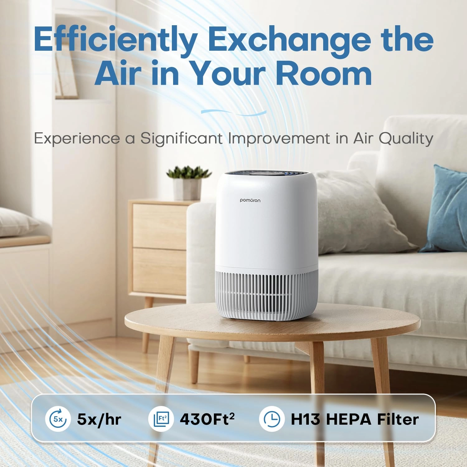 MJ012H - H13 True HEPA Portable Air Purifier