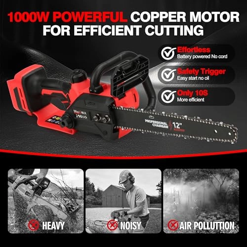 Brushless Electric Chainsaw - 1200 Watts