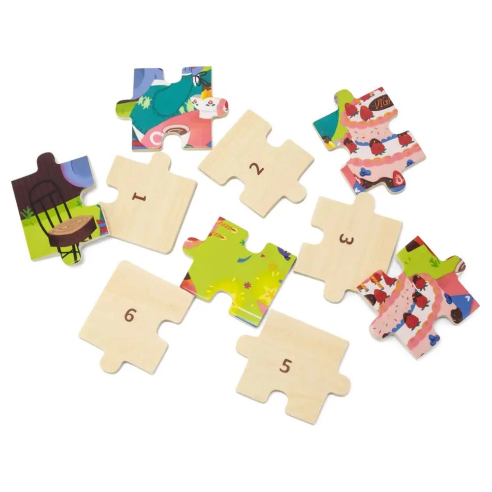 Birthday Party Wooden Puzzle (SW-44644) - 24 pcs