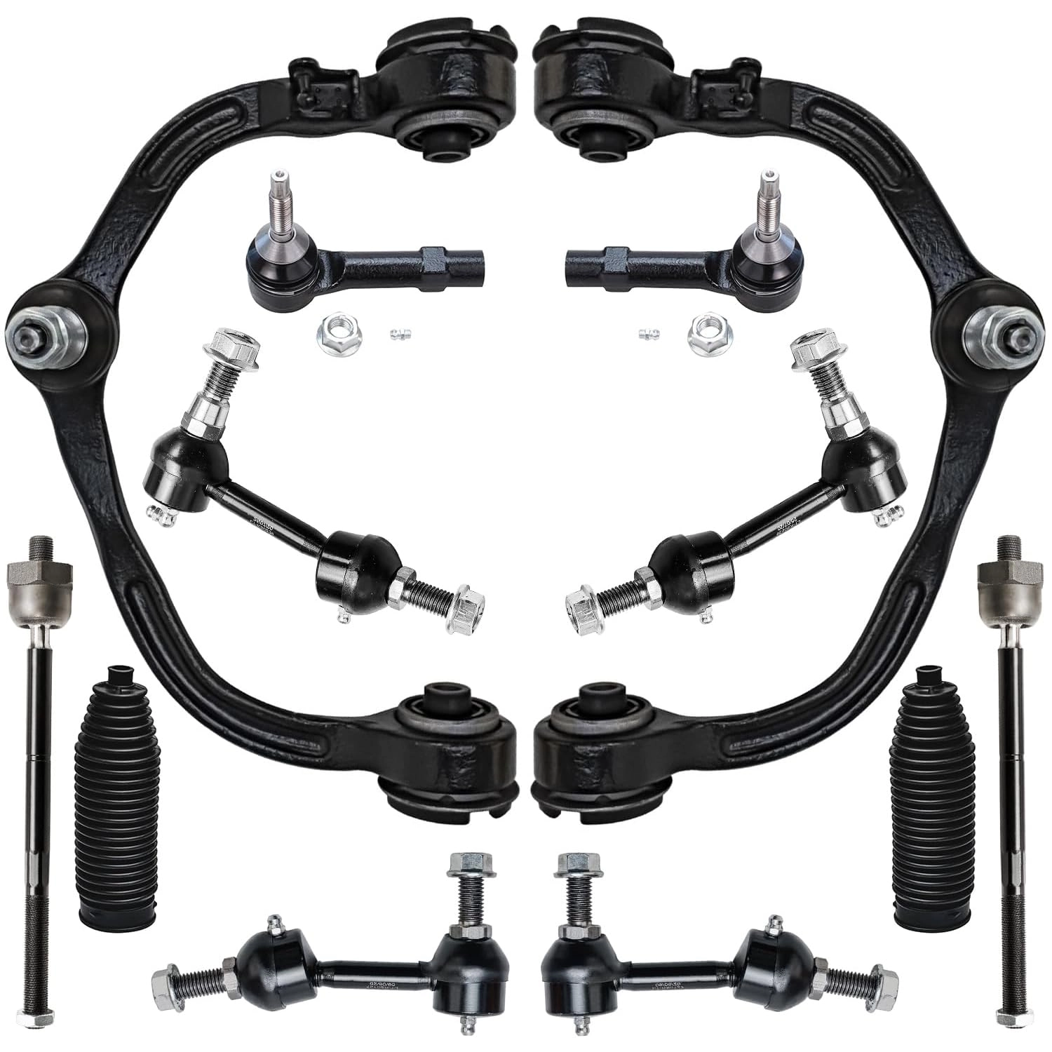 Detroit Axle 12pc Front End Suspension Kit - Ford 2003-2004 Expedition Lincoln Navigator