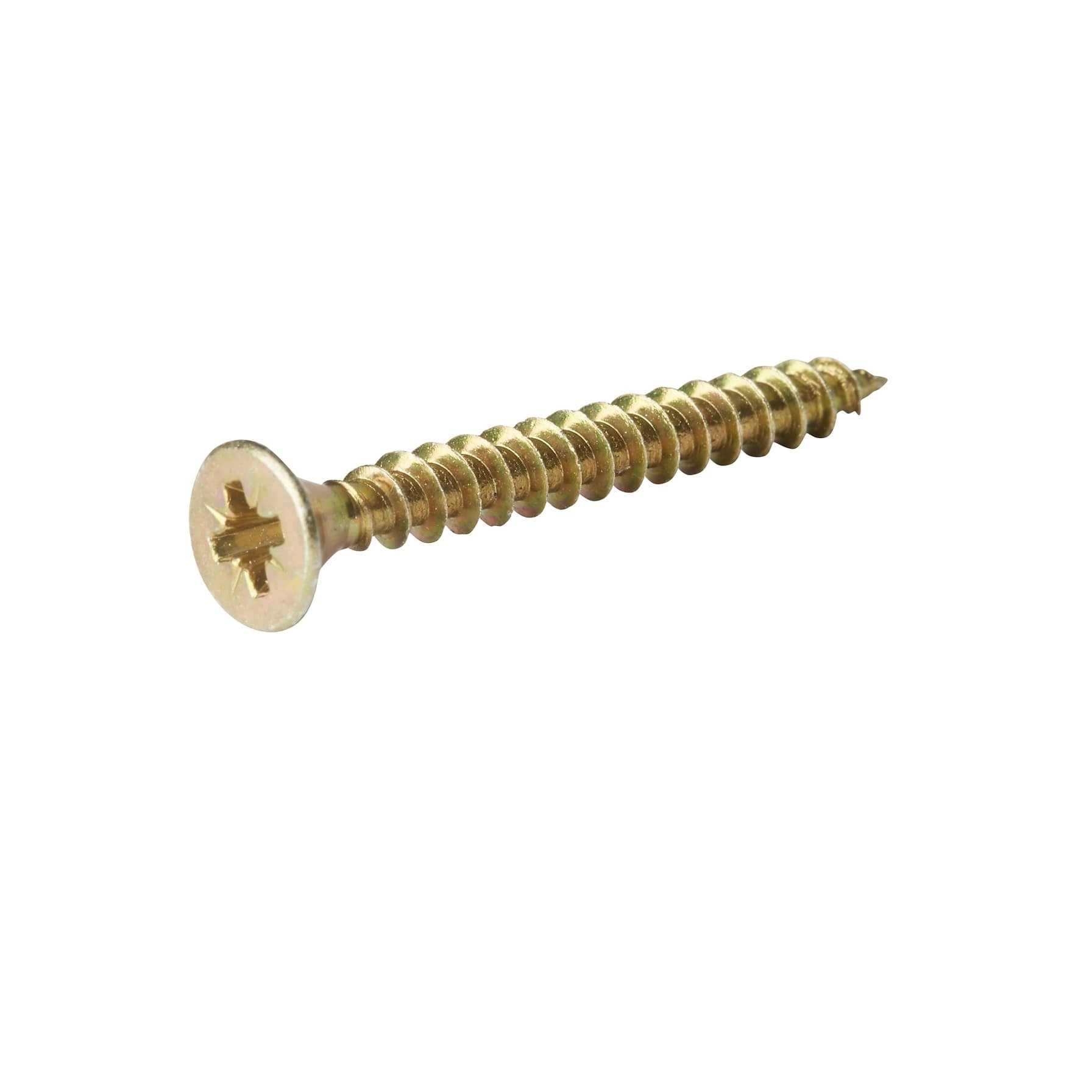 Diall Zinc-Plated Carbon Steel Wood Screw Pack 4.5mm 60mm