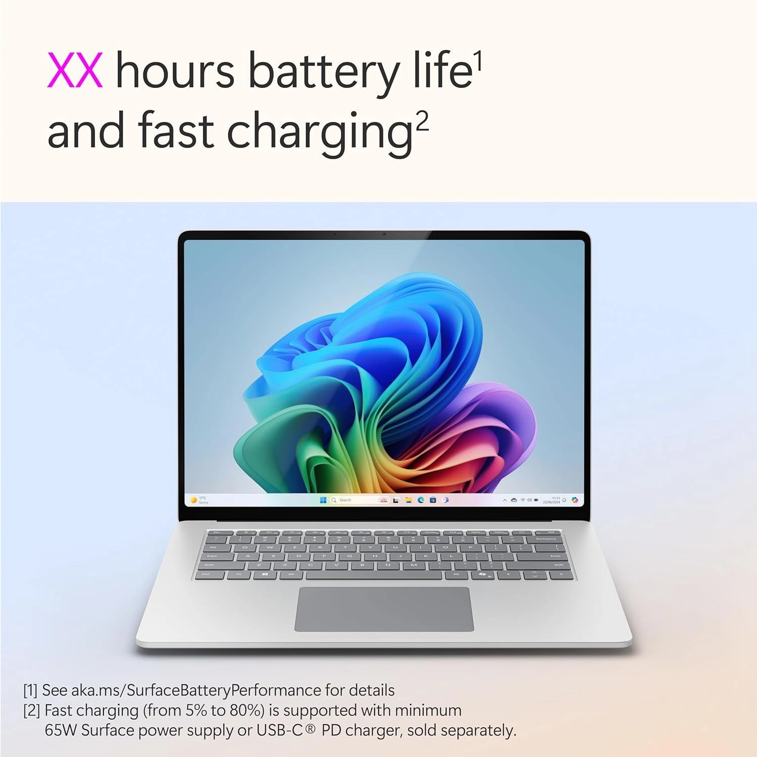 Surface Laptop Copilot+ 13 - 13.8'' 512GB SSD 16GB X Elite