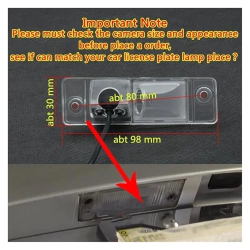 Rear View Camera - Night vision Wireless 1280 x 720 pixels