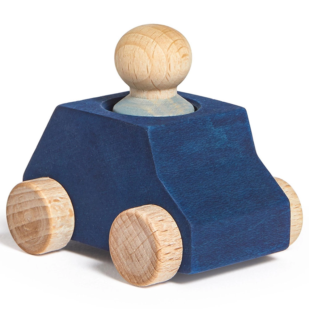 Wooden Car with Figure