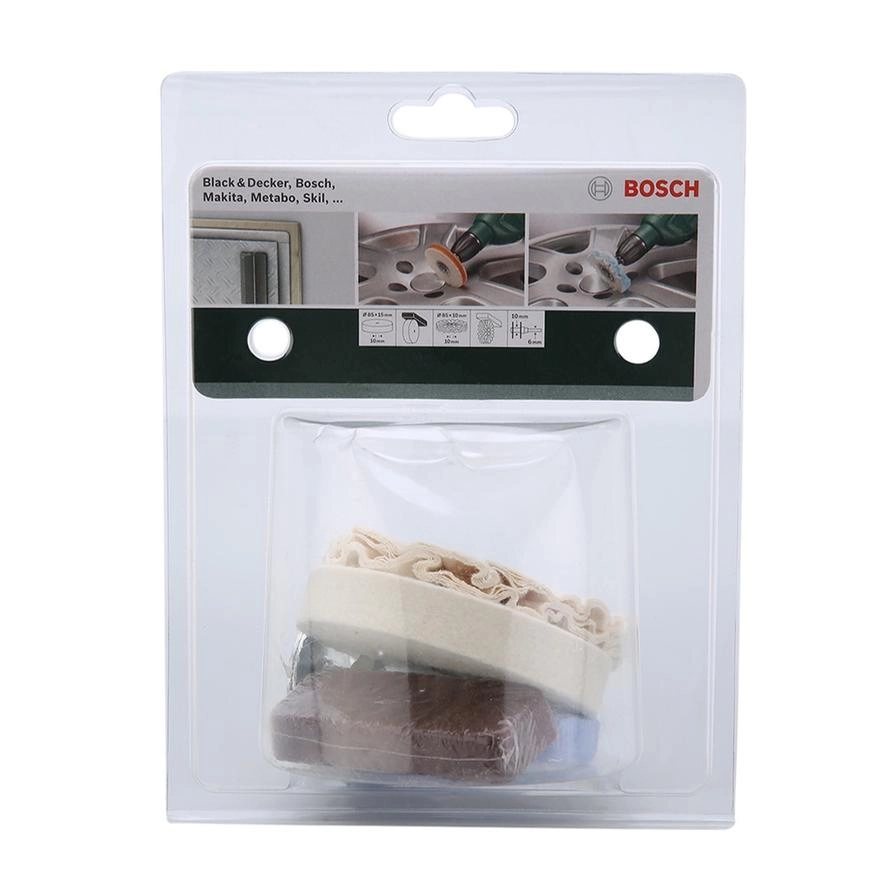 Bosch Combi Polishing Accessory Set - Set of 3 1 cm