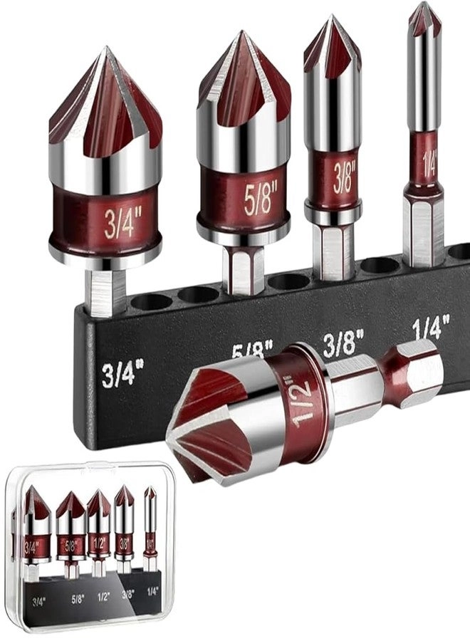 Countersink - Carbide Tipped 5Pcs