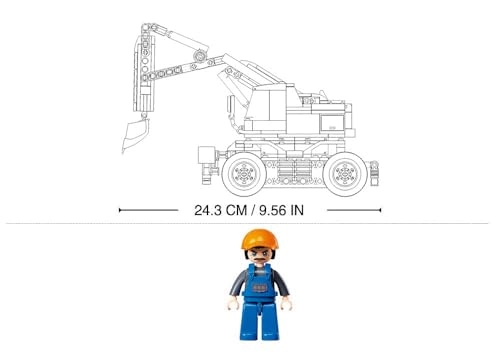 PowerBricks E7 Wheeled Excavator 4WD