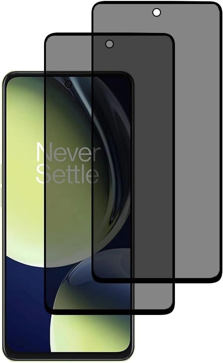 Muzz International Privacy Tempered Glass Screen Protector for OnePlus Nord CE 3 Lite 5G (2-Pack)