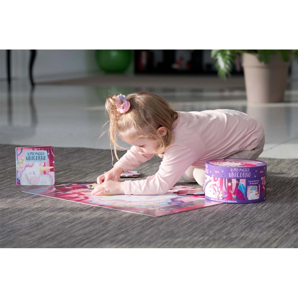 The Magic Unicorn Book & Puzzle - Suitable for 3 years & above