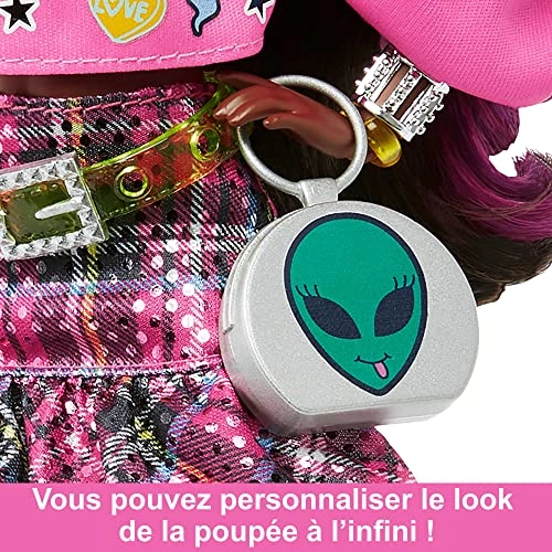 Barbie Extra - Pet Panda Pink-Streaked Brunette Hair